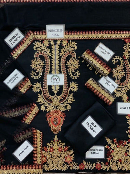 BAROQUE - 3PC SILK HEAVY EMBROIDERED